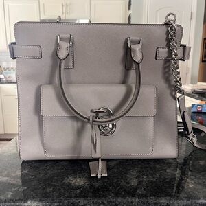 michael kors handbag
grey leather